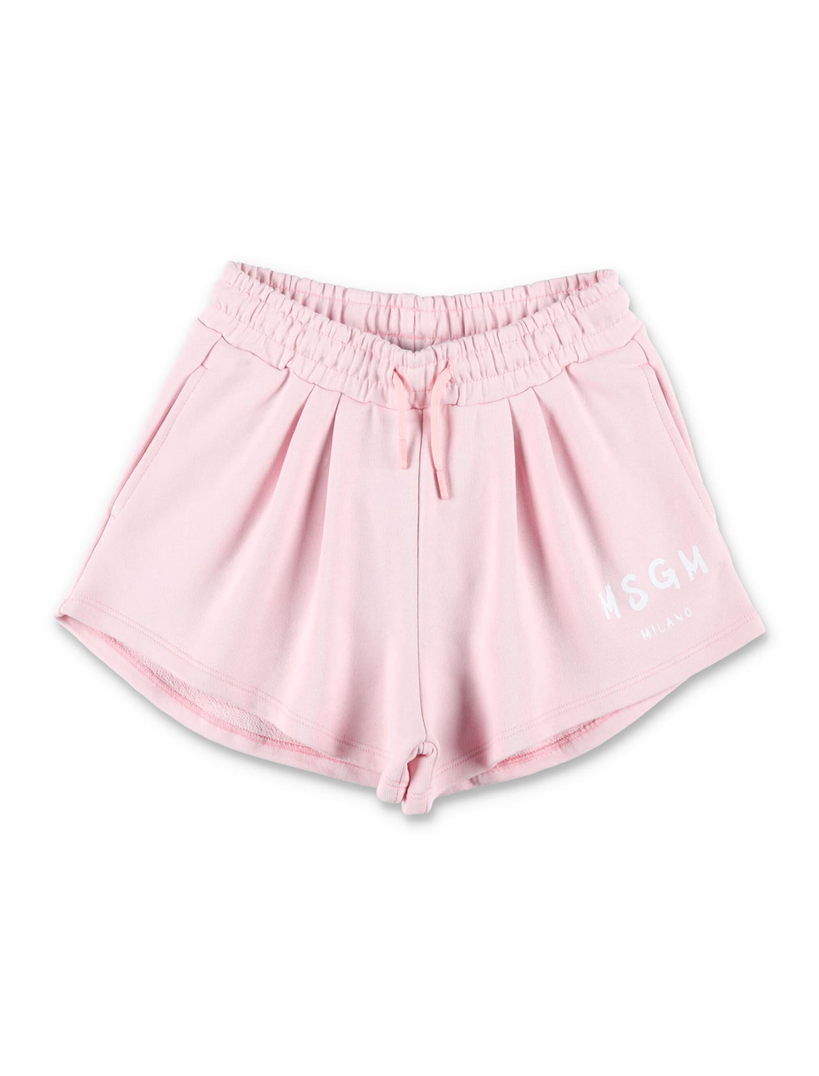 Msgm Kids' Shorts Fleece In Light Pink