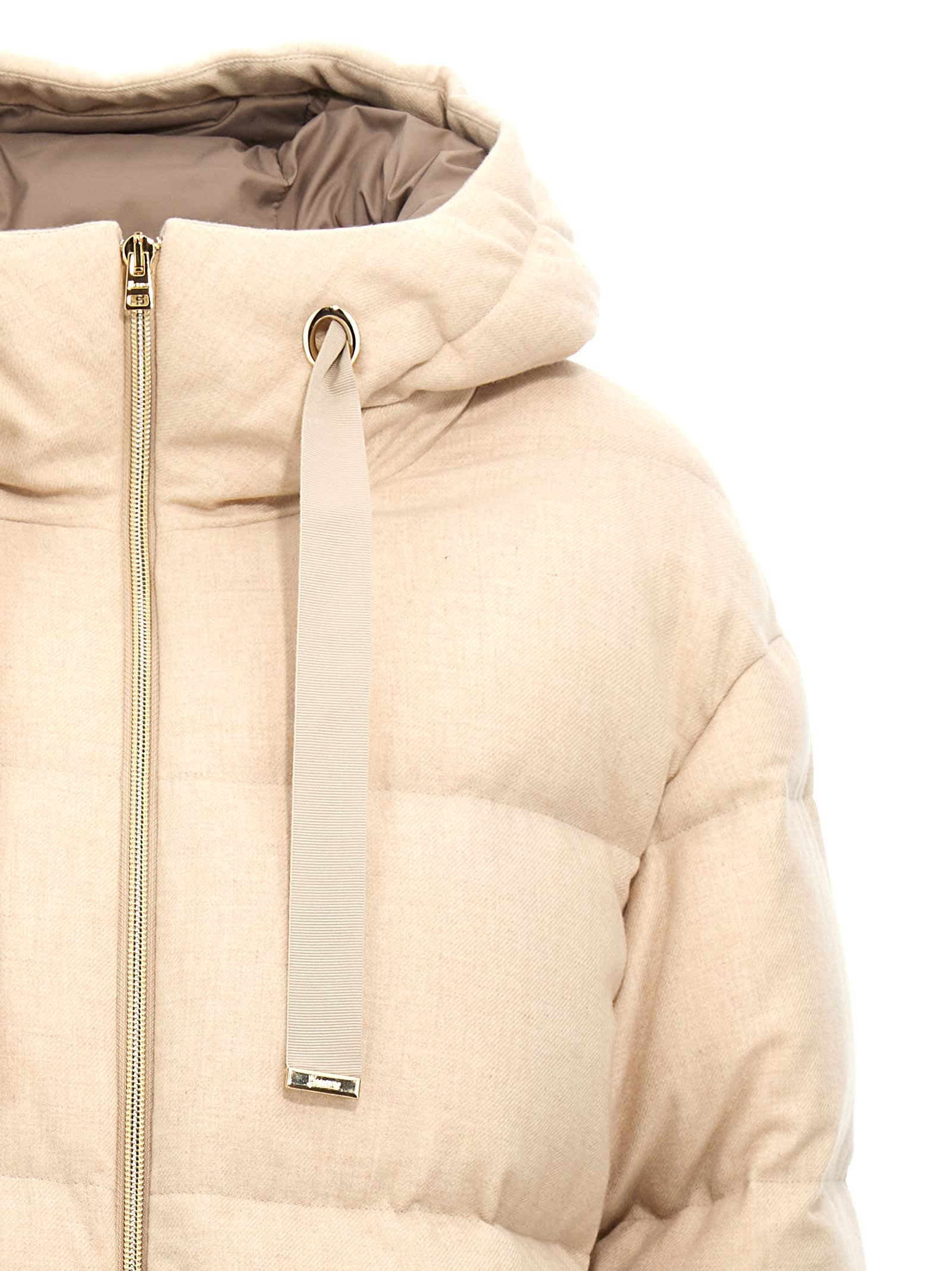 Herno Ultalight Down Jacket In Beige