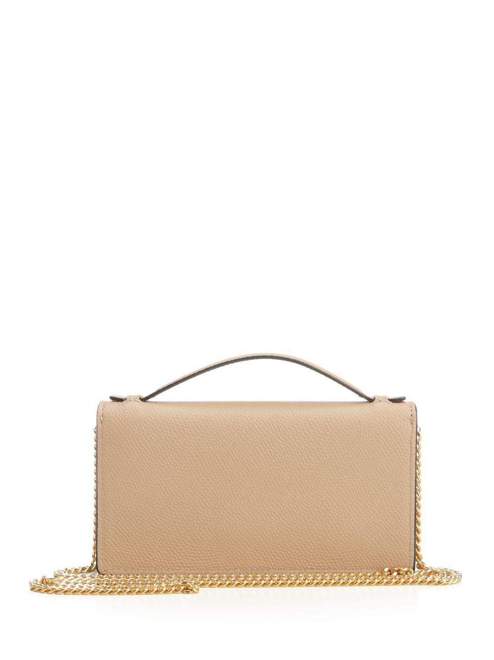 Valentino Vlogo Signature Chain Wallet In Neutral