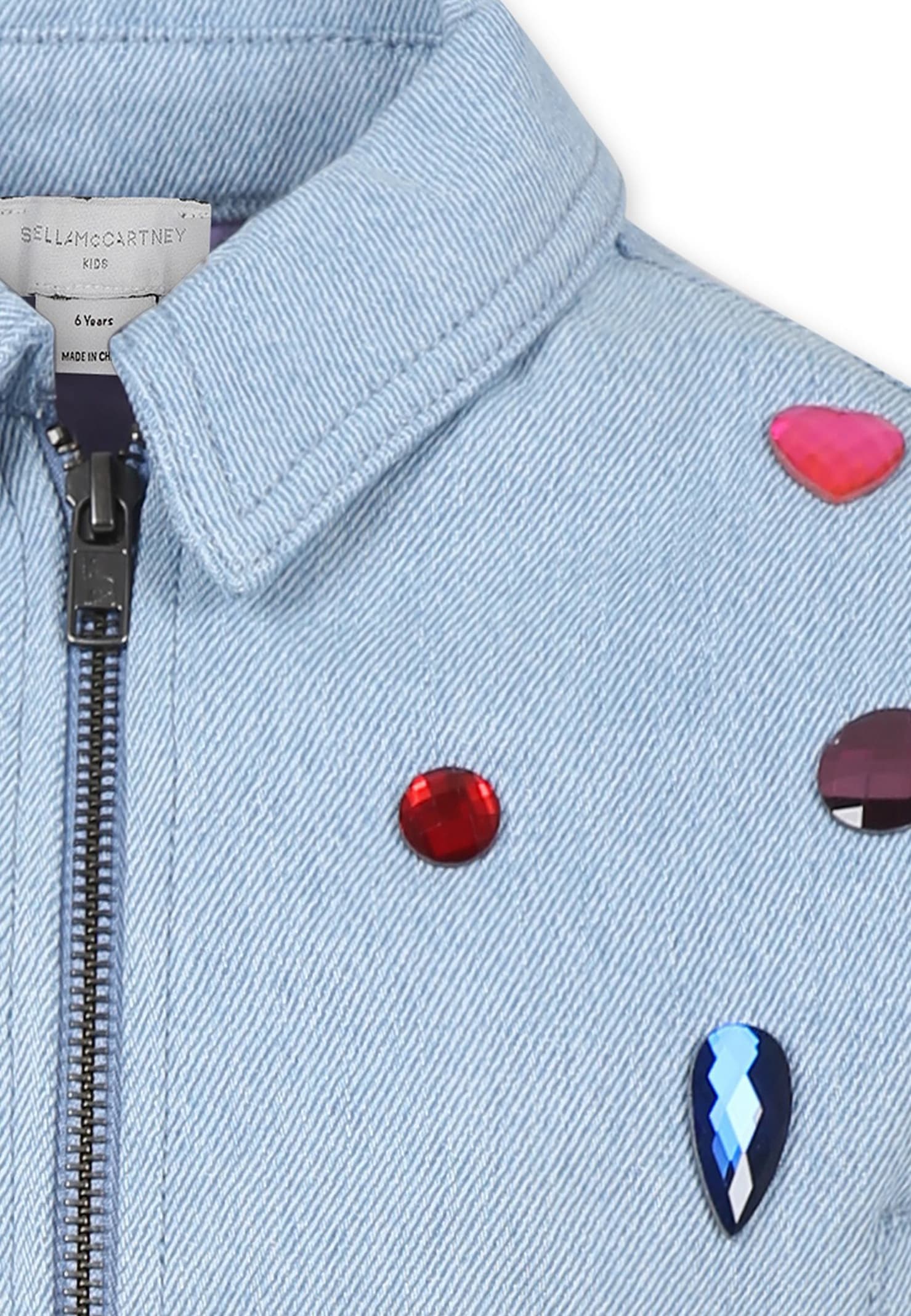 Stella Mccartney Long-sleeved Casual Jacket In Denim