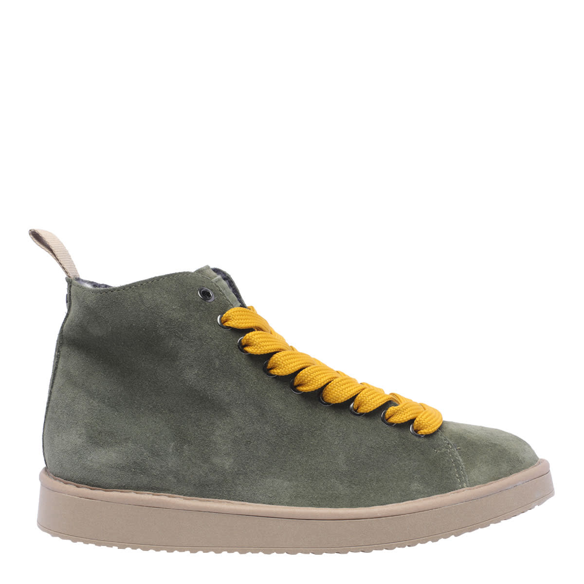 Shop Pànchic P01 Sneakers In Military Green Yellow