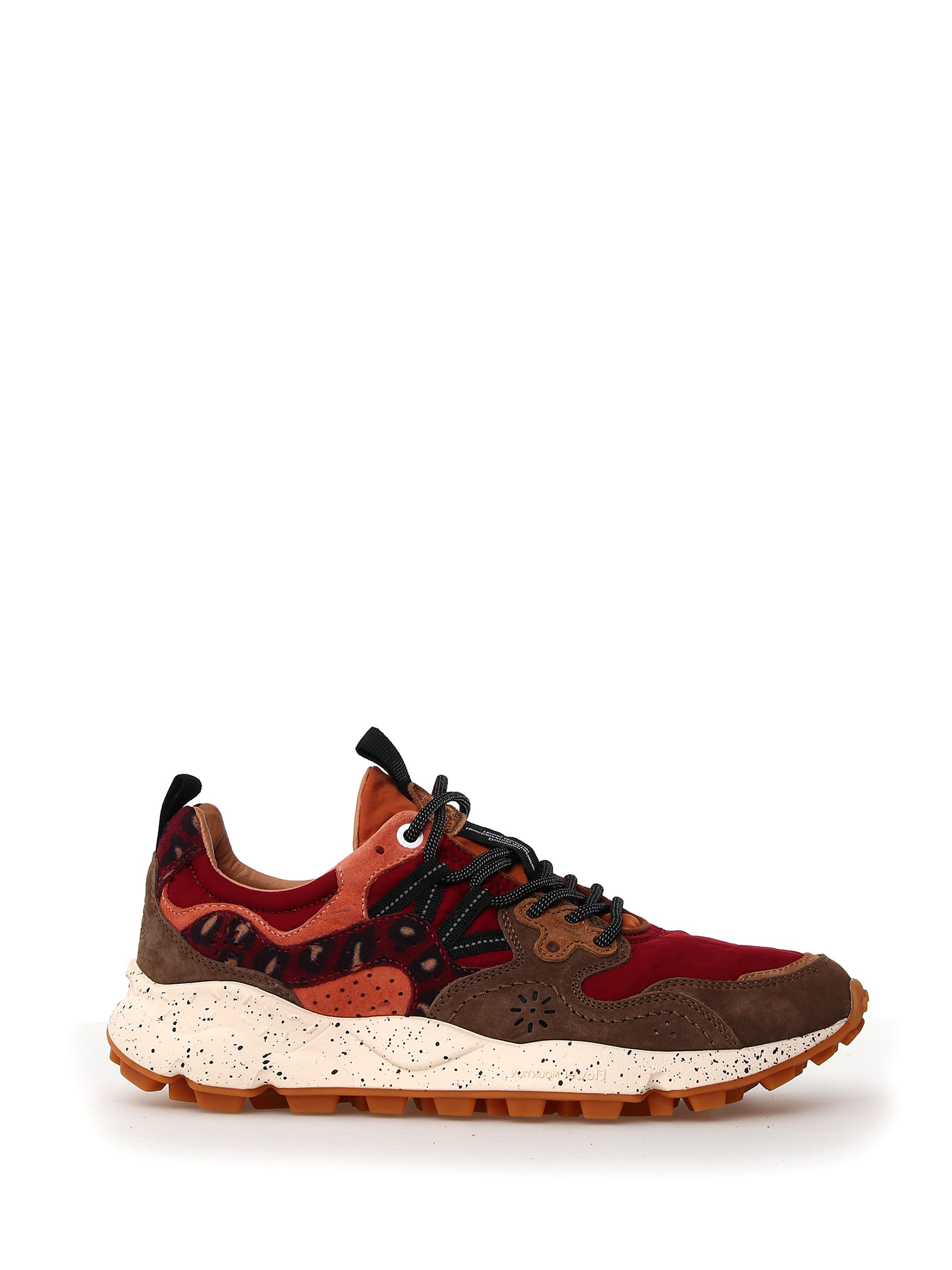 Sneakers Yamano Brown And Burgundy