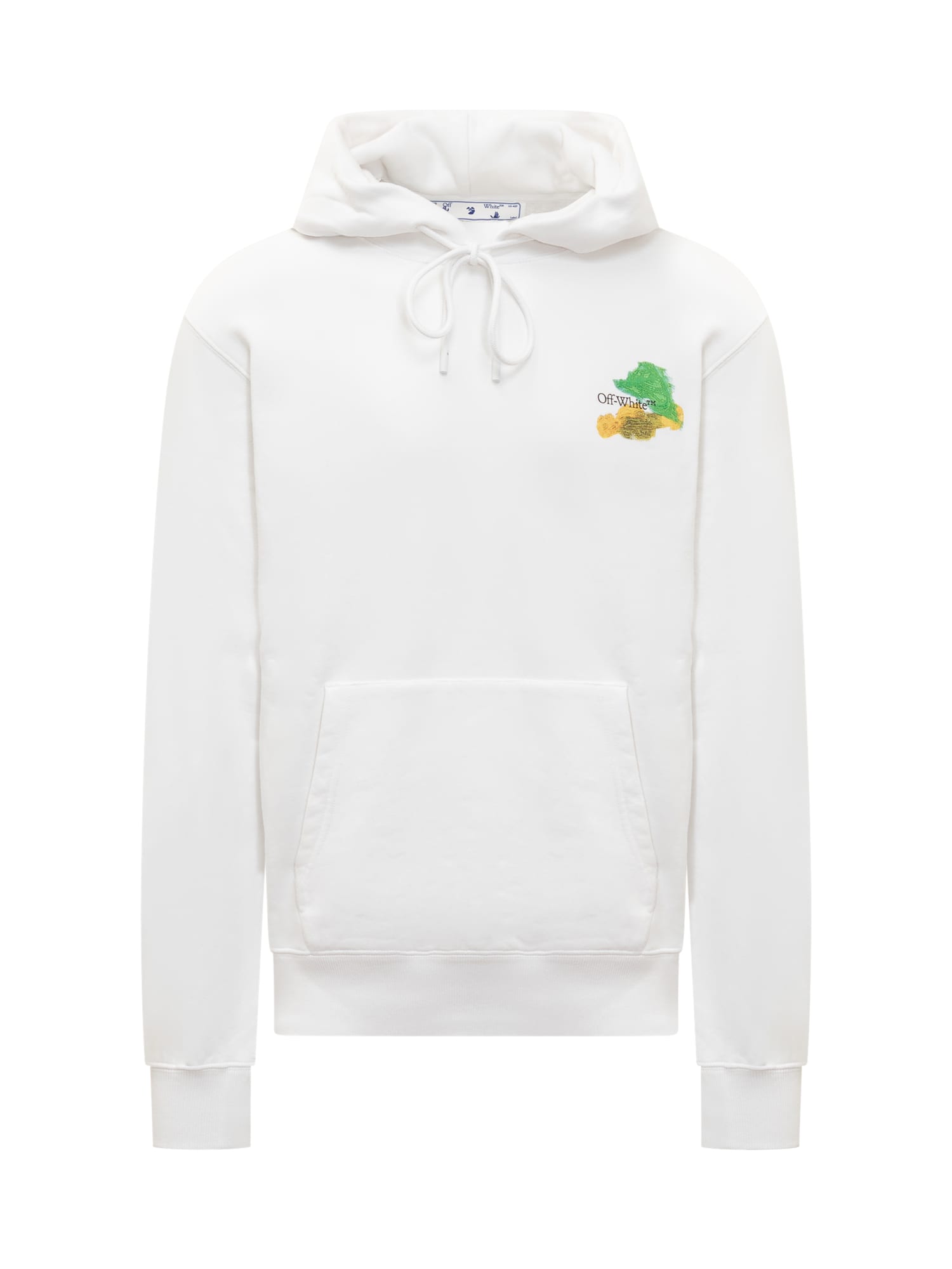 OFF-WHITE BRUSH SKATE HOODIE WITH LOGO