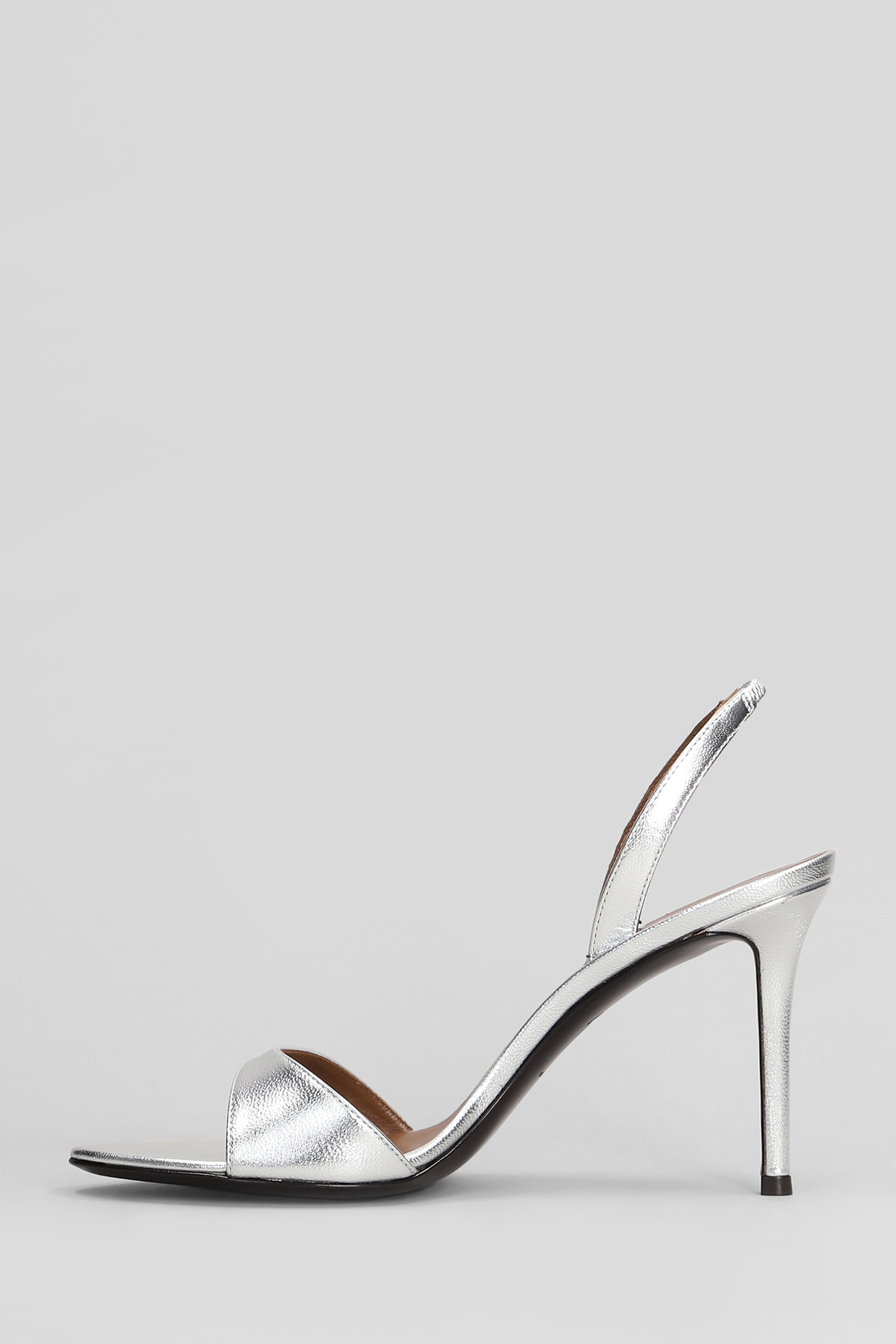 Giuseppe Zanotti 100mm Llilibeth Sandals In Silver