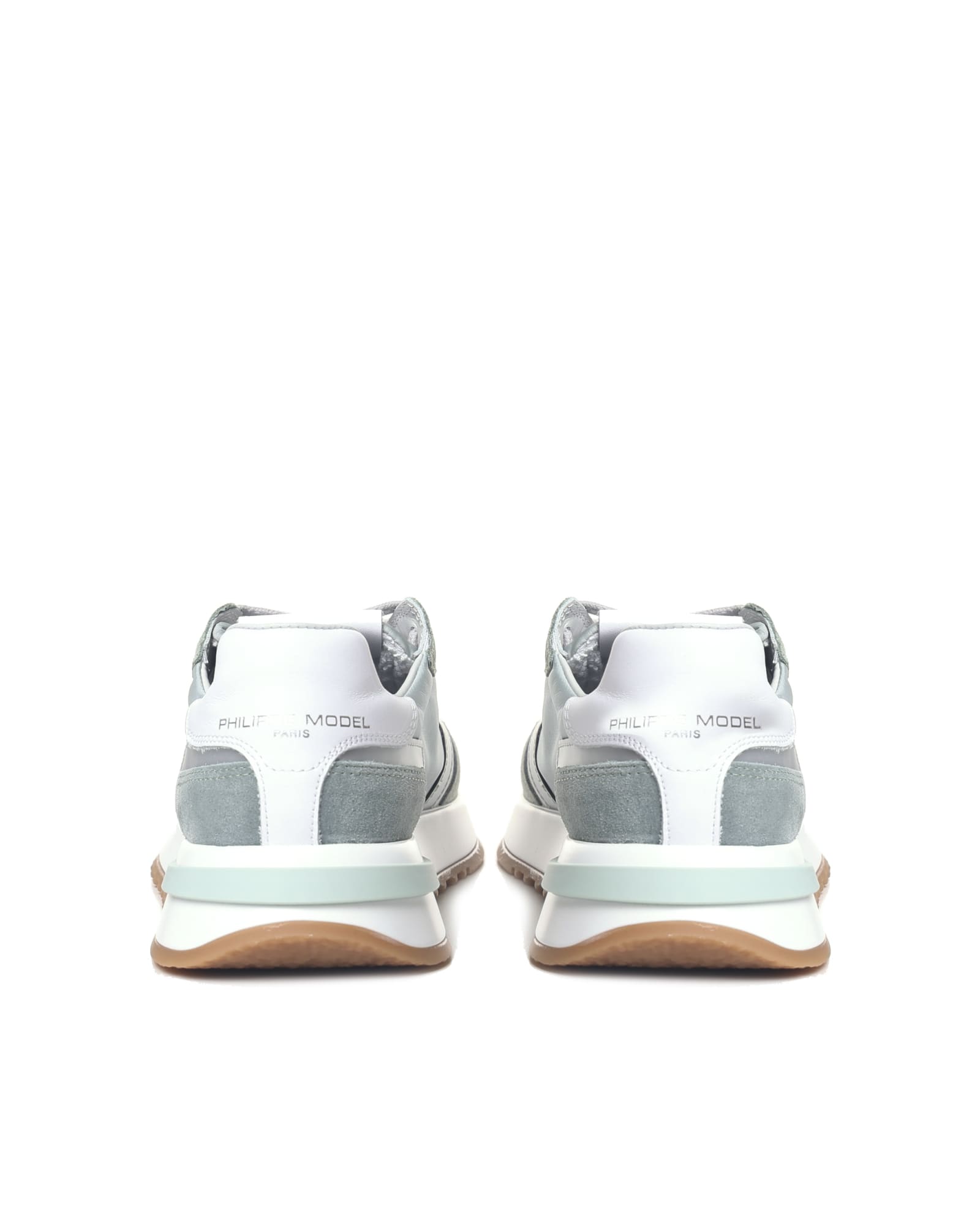 Shop Philippe Model Fabric Sneakers In Mondial_sauge