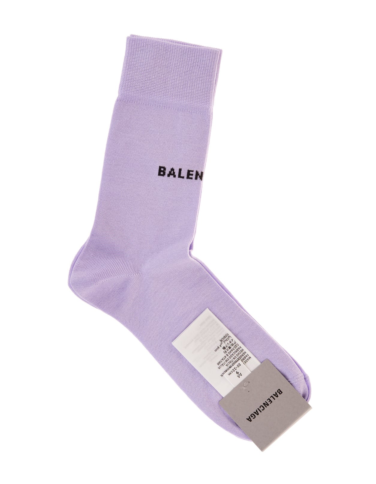 Balenciaga Woman Lilac Socks With Logo