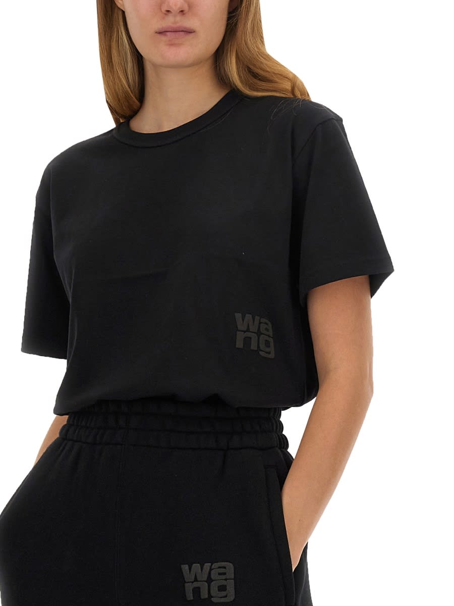 Shop Alexander Wang T Essential T-shirt In Black