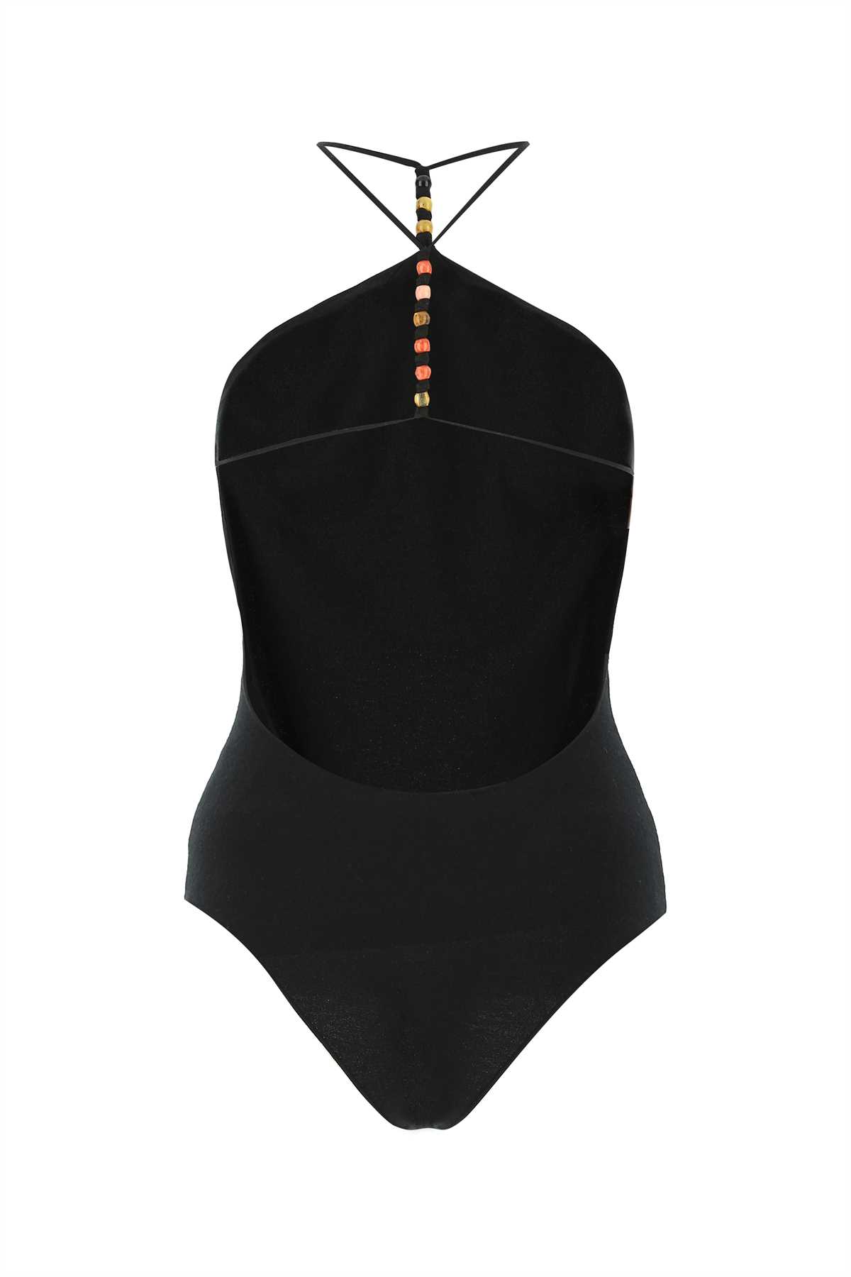 BOTTEGA VENETA BLACK STRETCH CASHMERE BLEND BODYSUIT