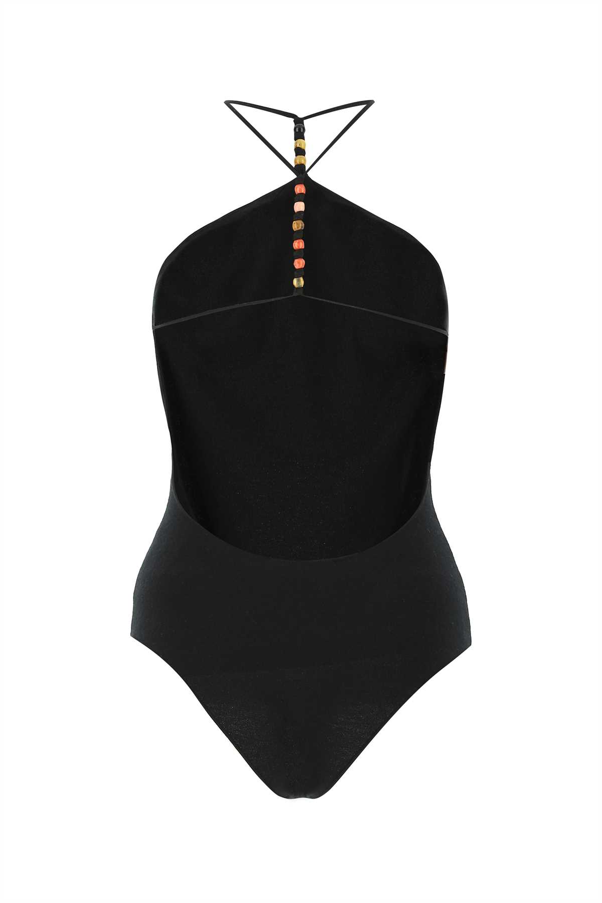 Shop Bottega Veneta Black Stretch Cashmere Blend Bodysuit In 1000