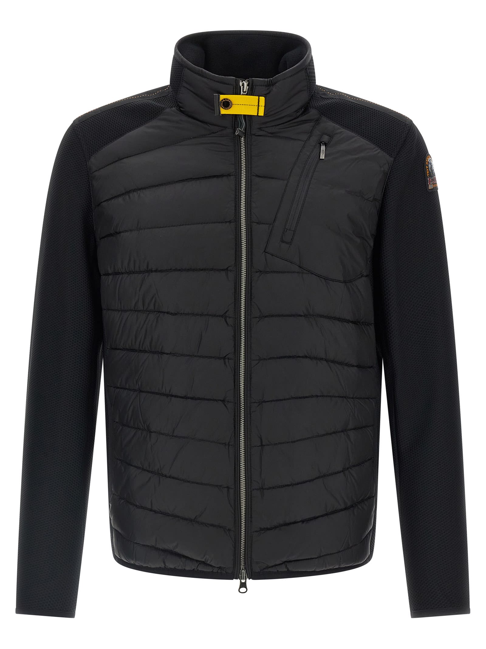 Parajumpers Nolan Padded And Spliced Down Jacket In Black