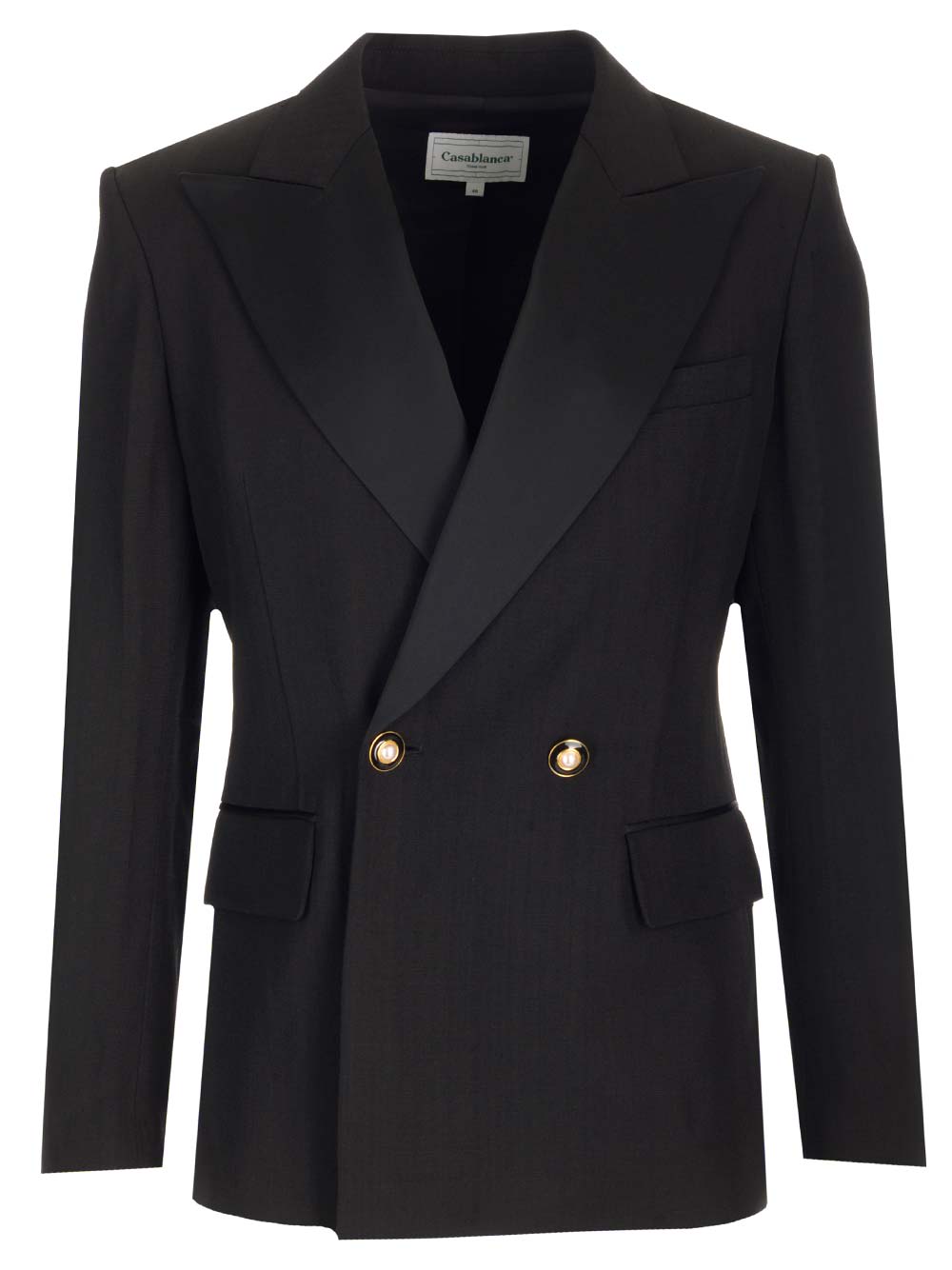 Casablanca Tuxedo Jacket With Satin Profiles