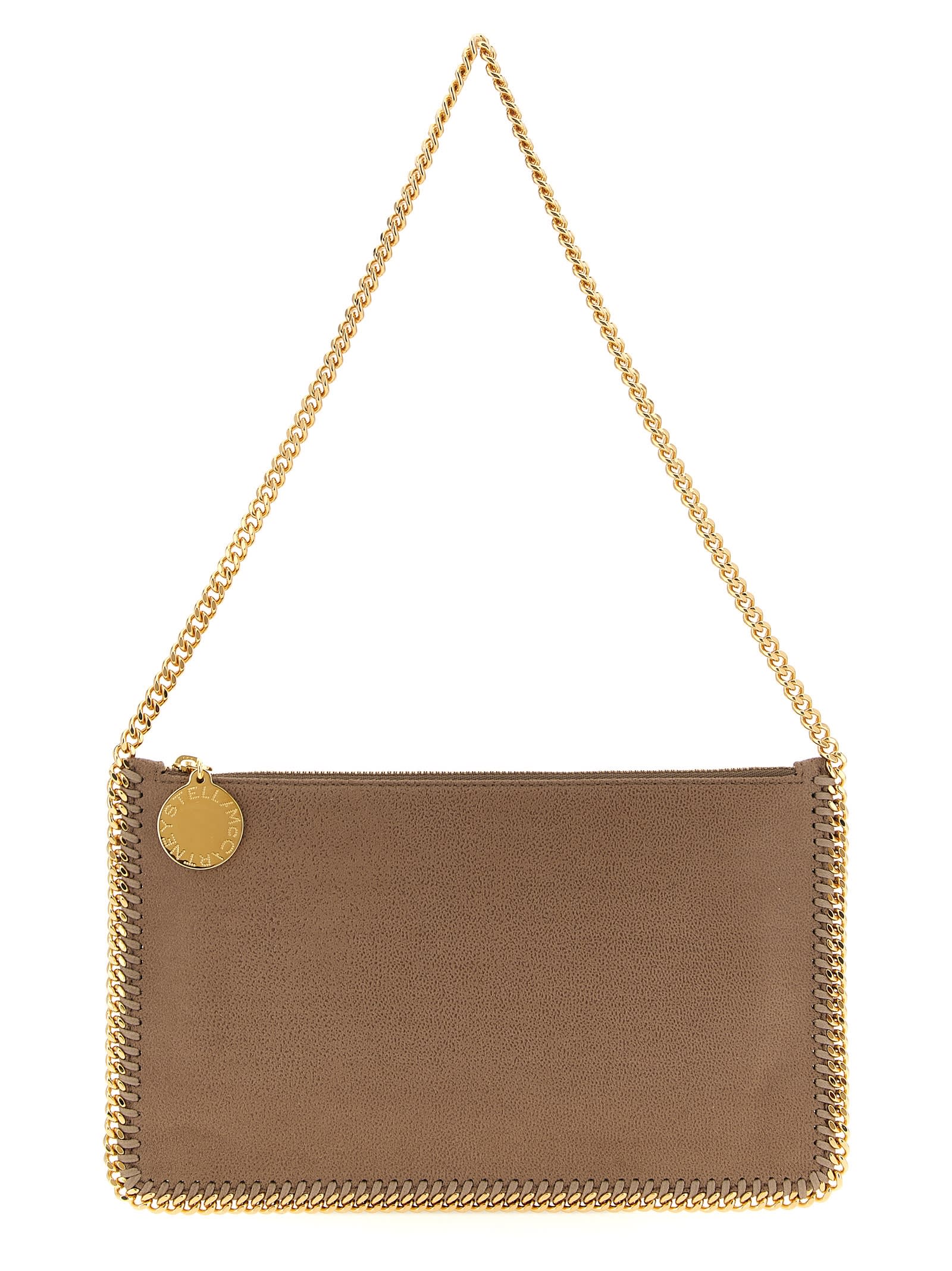 Stella Mccartney Falabella Clutch In Sand