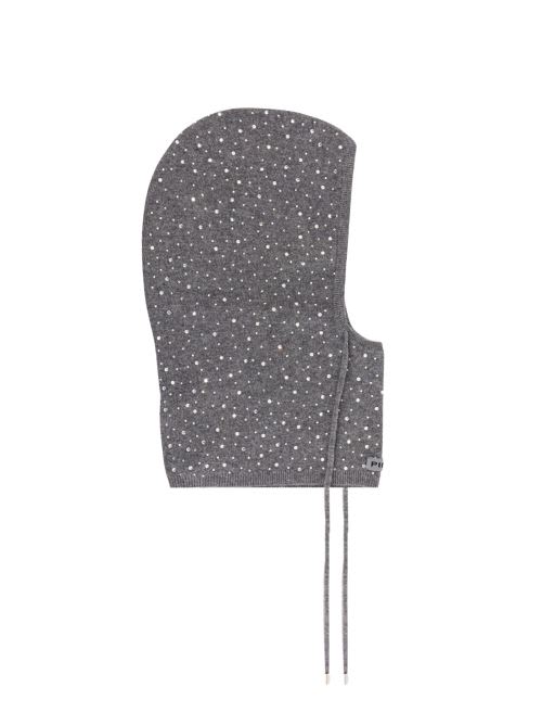 Pinko Wool Balaclava In Gray