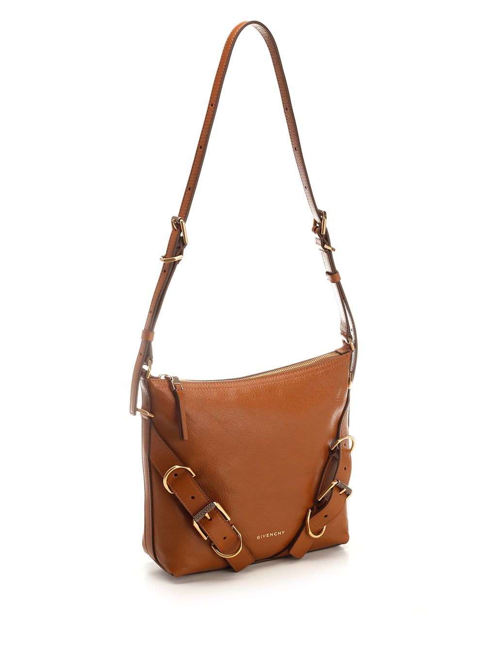 Shop Givenchy Voyou Small Shoulder Bag In Brown