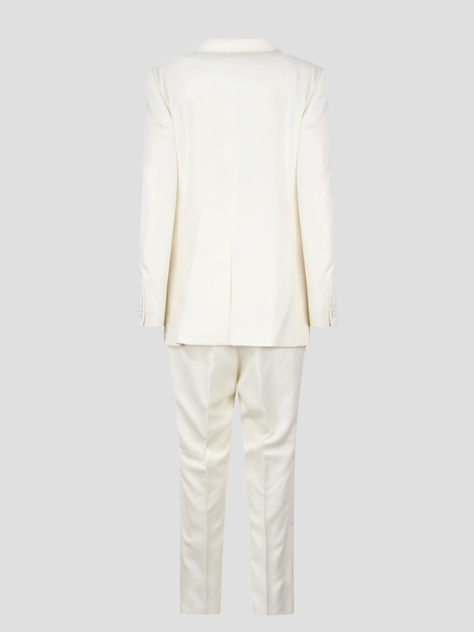 Shop Dior Tailored Single Breasted Suit In White