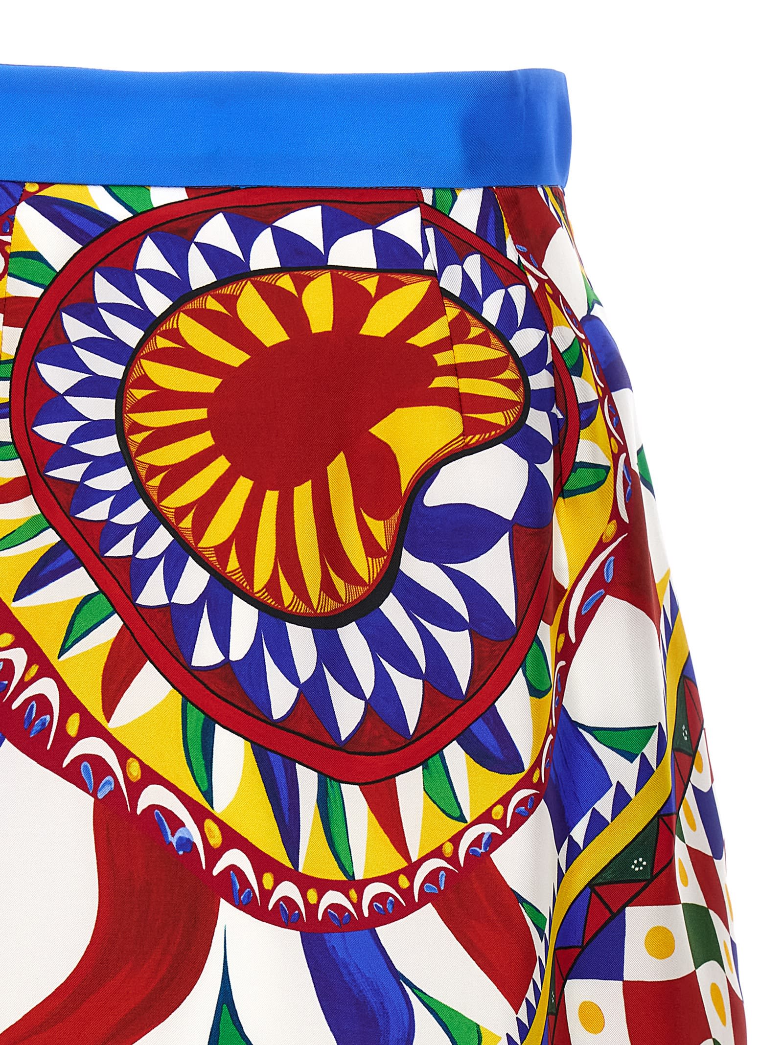 Shop Dolce & Gabbana Carretto Skirt In Multicolour