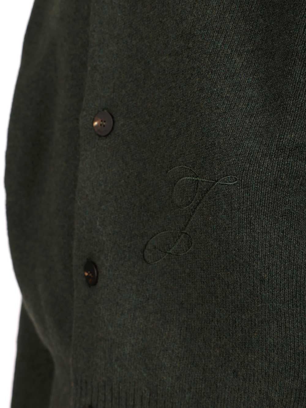 Jacquemus Le Cardigan Pallone In Wool And Cashmere In Green