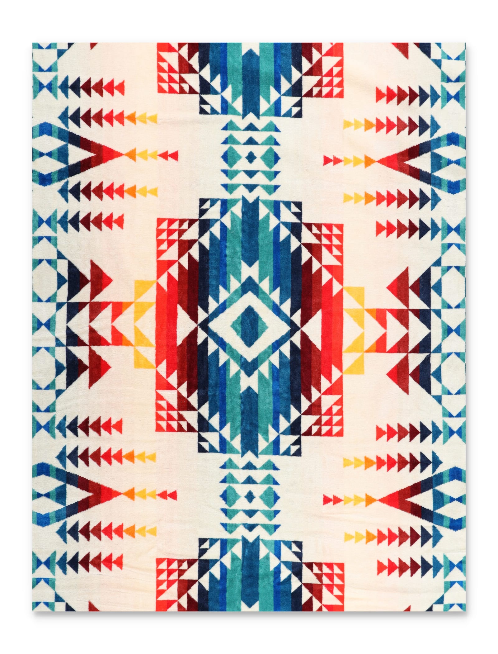 Shop Pendleton Jacquard Beach Towel For Two In Pilot Rock Ivory
