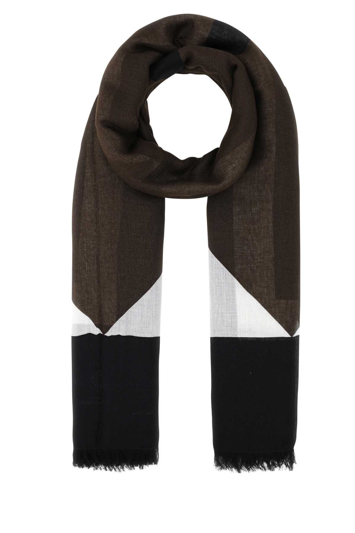 Shop Saint Laurent Printed Modal Blend Scarf In 2560