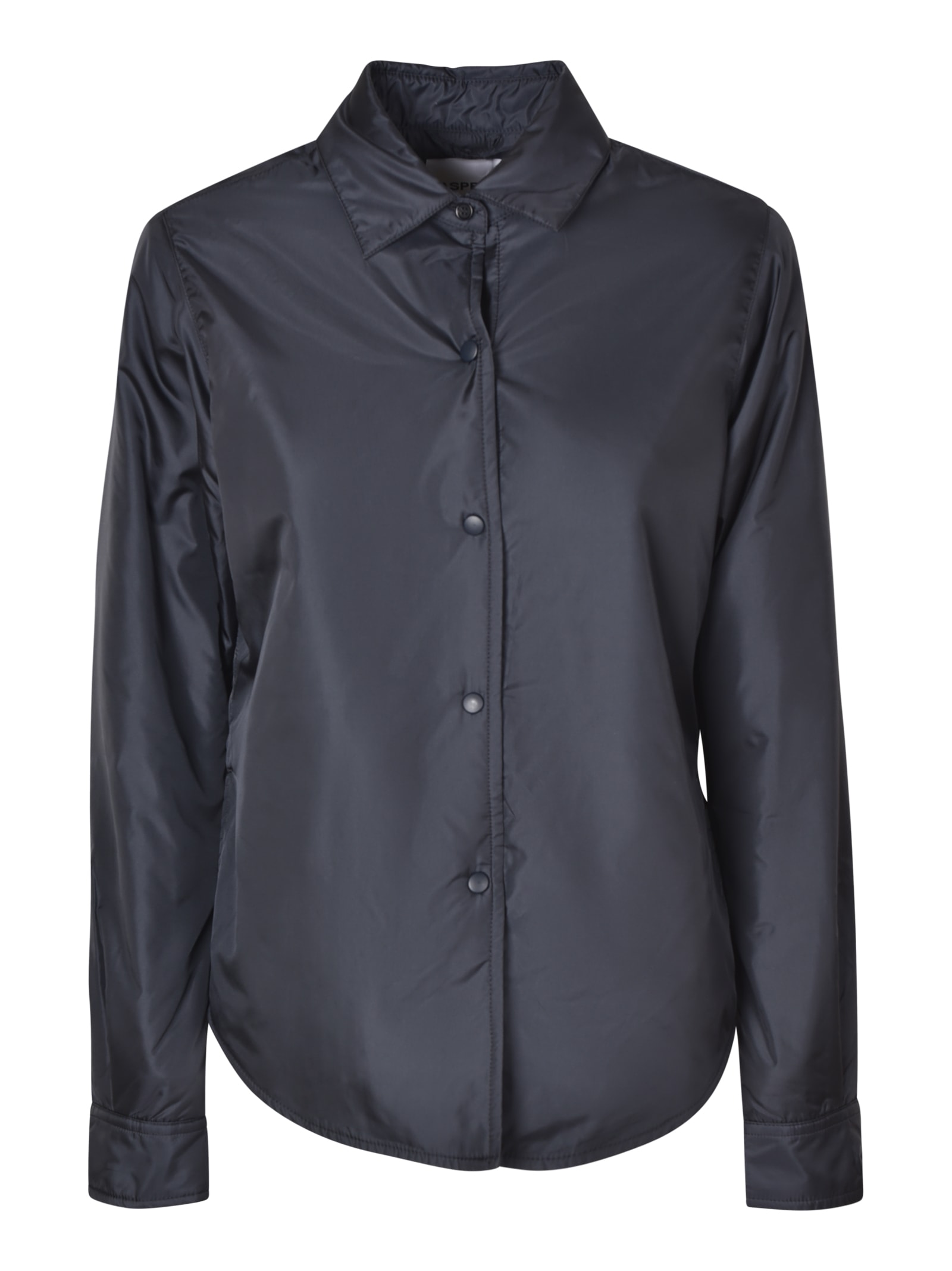 Aspesi Classic Long-sleeved Shirt In Navy