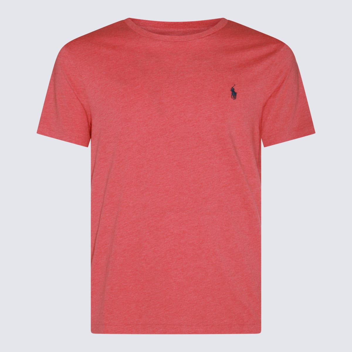 Polo Ralph Lauren Red Cotton T-shirt In Highland Rose Heather