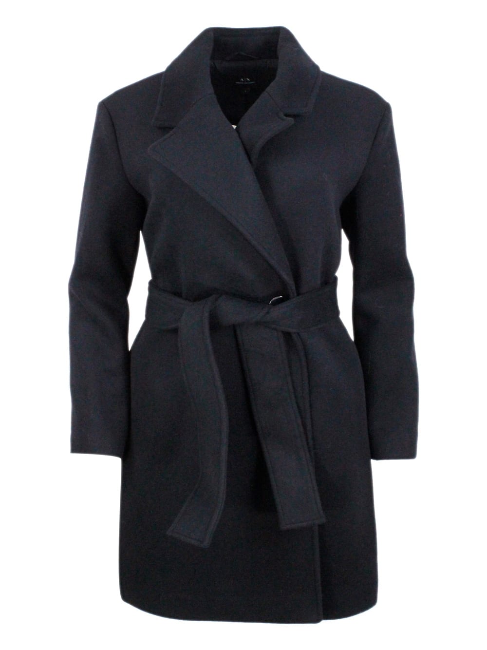 Armani Exchange Coats In Black