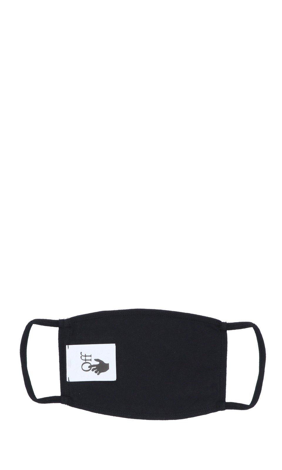 Shop Off-white Diag Striped Face Mask In Black