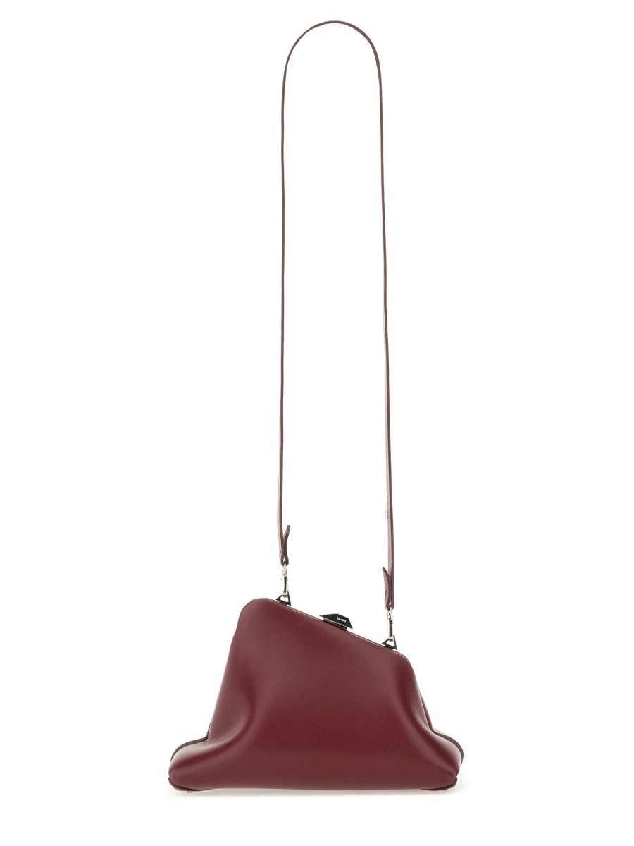 Attico Clutch Day Off Small In Burgundy