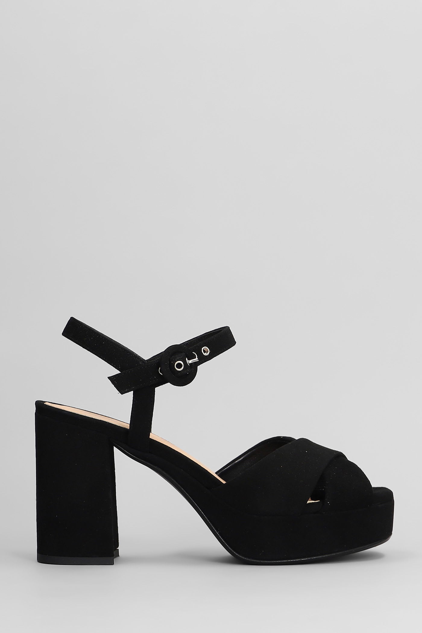 Sandals In Black Suede