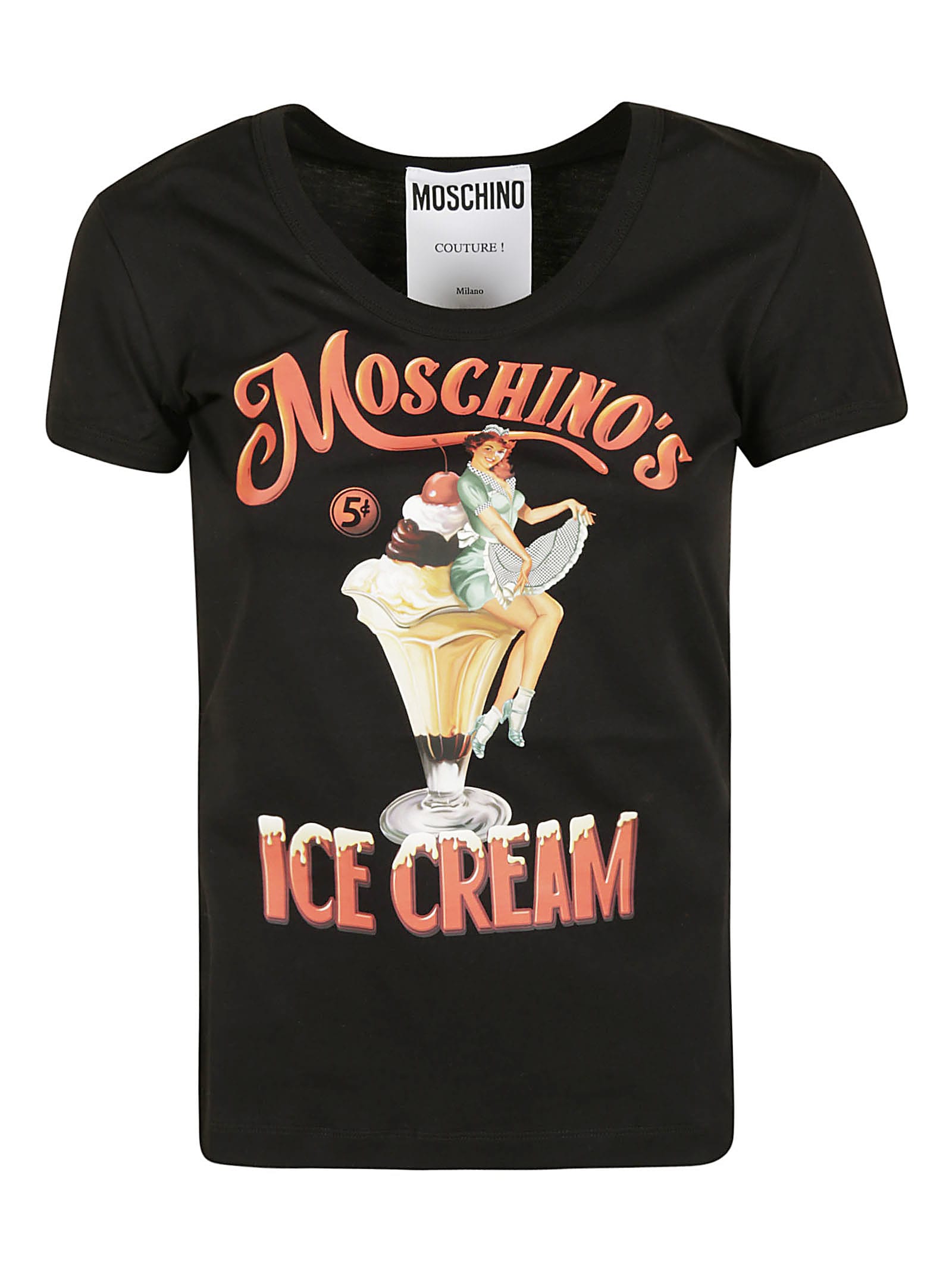 Moschino Ice Cream Logo Printed T-shirt