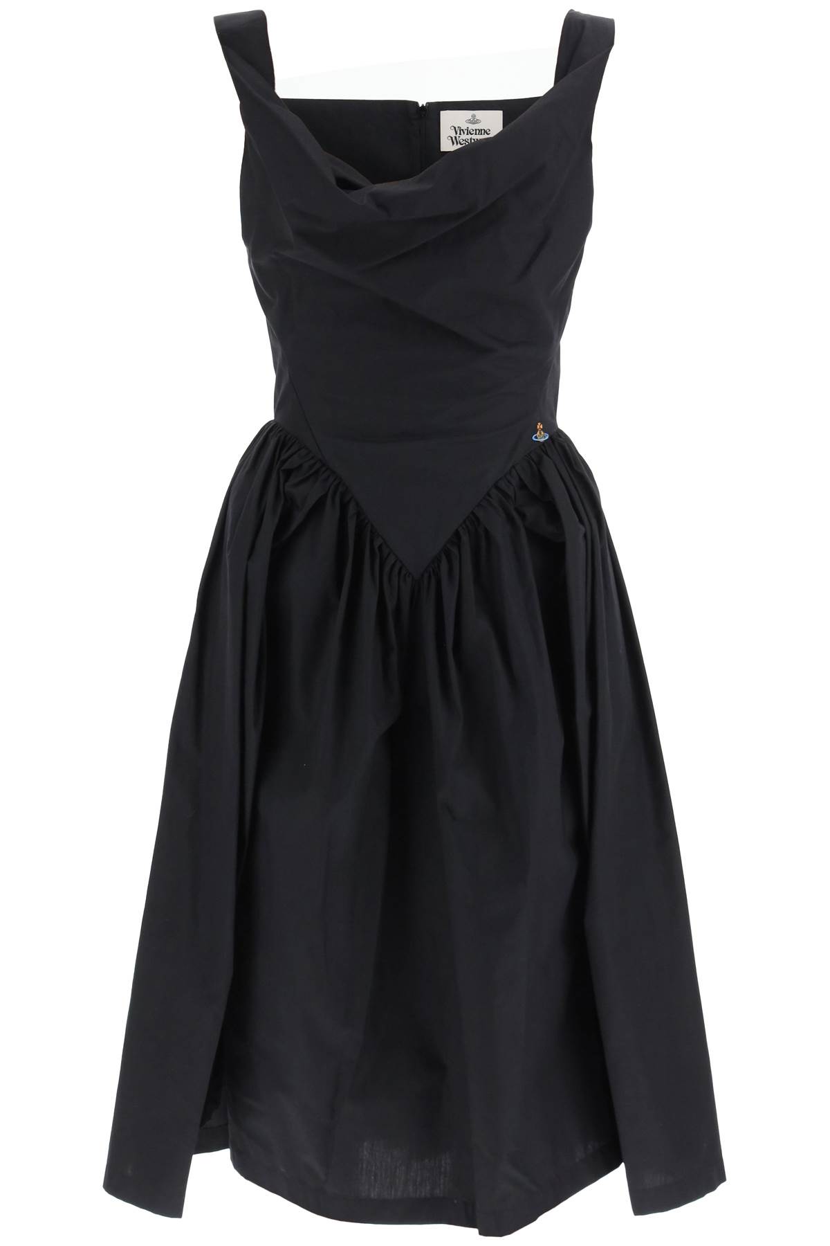 Draped Neckline Sunday Dress