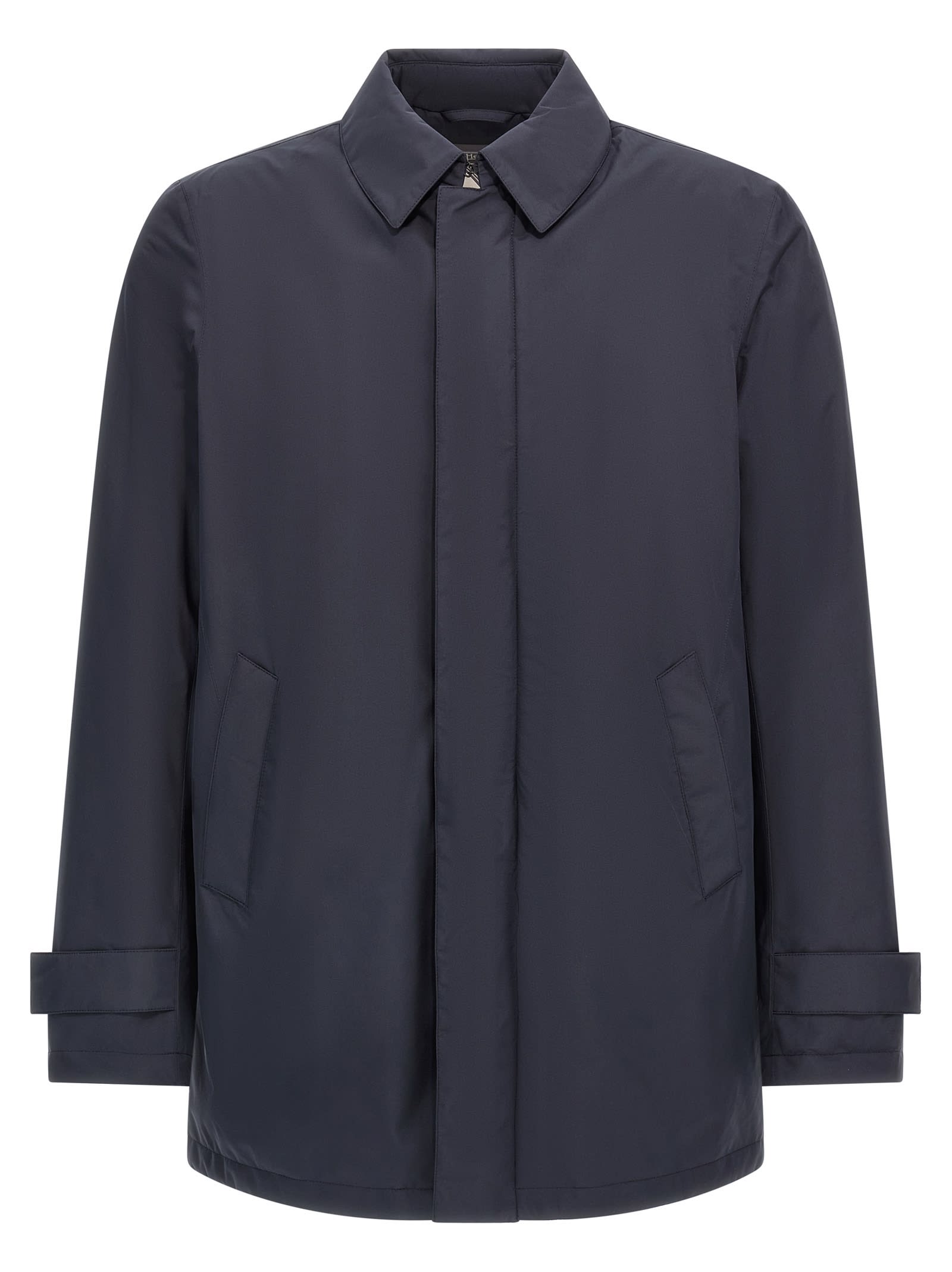 Herno Detachable-hood Down Coat In Black