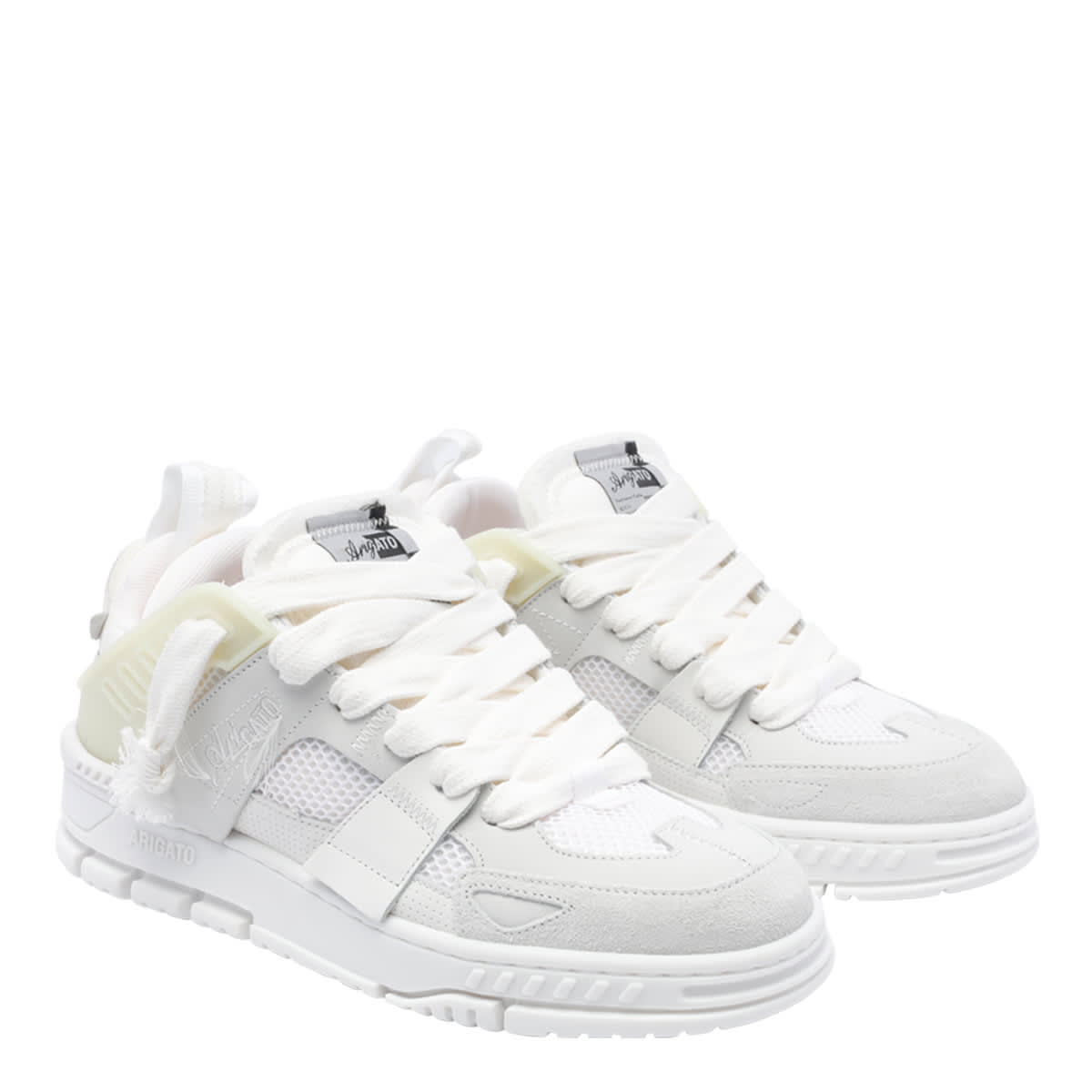 Shop Axel Arigato Sneaker Area Patchwork In White