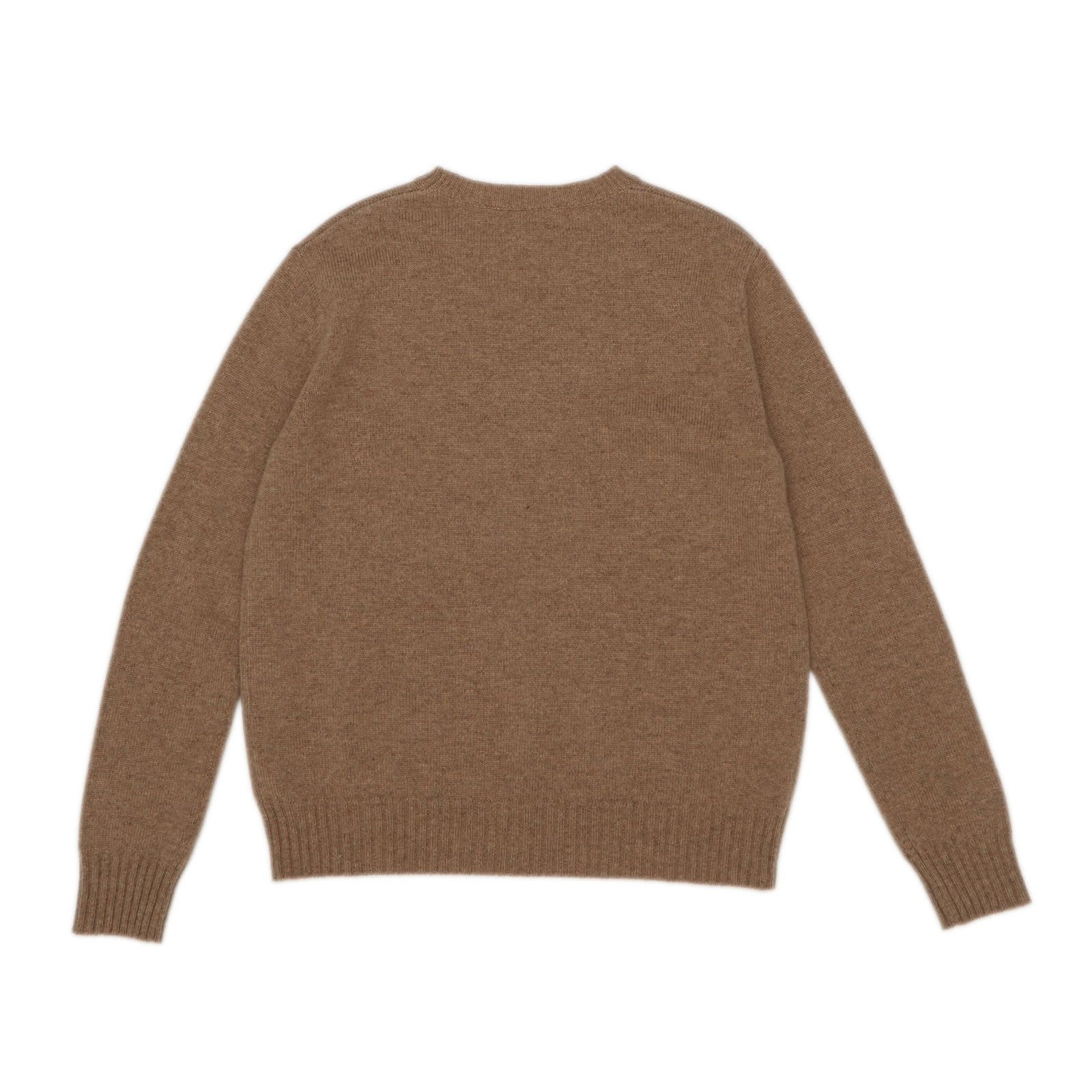 Shop Max Mara Crewneck Long-sleeved Jumper In Daino Scuro