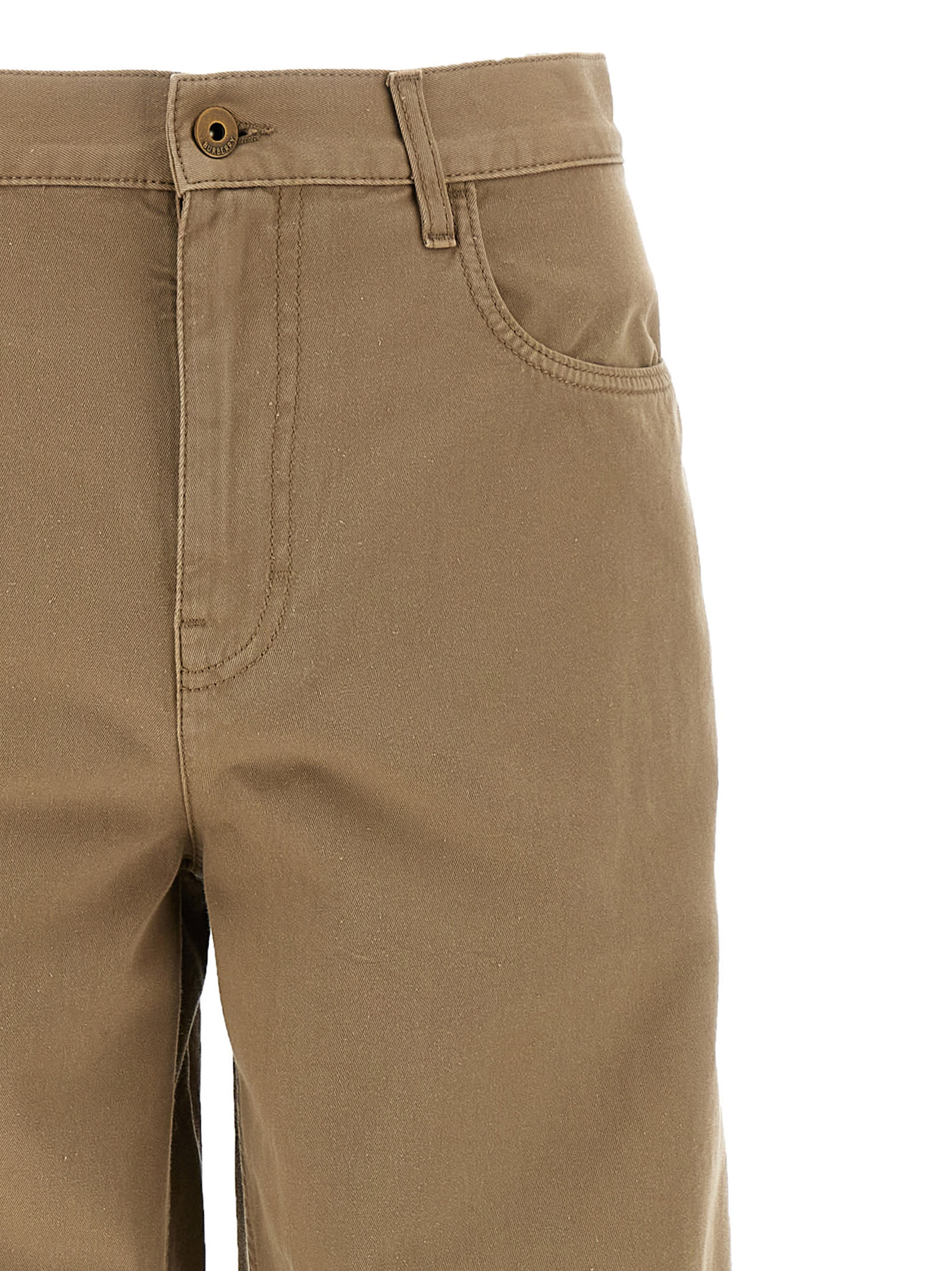 Burberry Trousers Featuring Wide Leg And 5 Pockets In Multicolor
