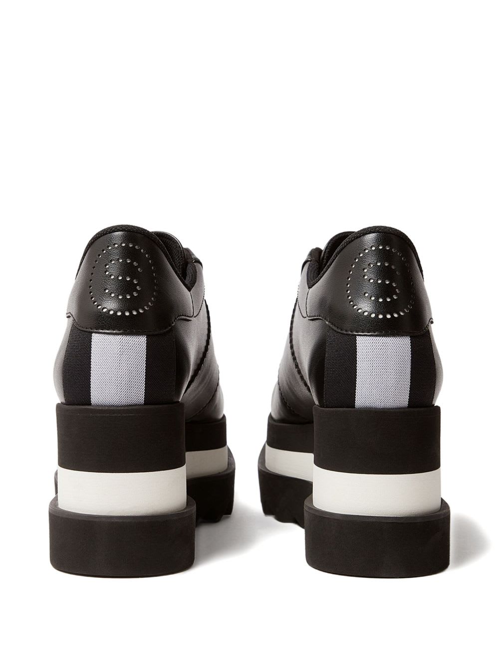 Stella Mccartney Black Sneak-elyse Platform Sneakers In Black