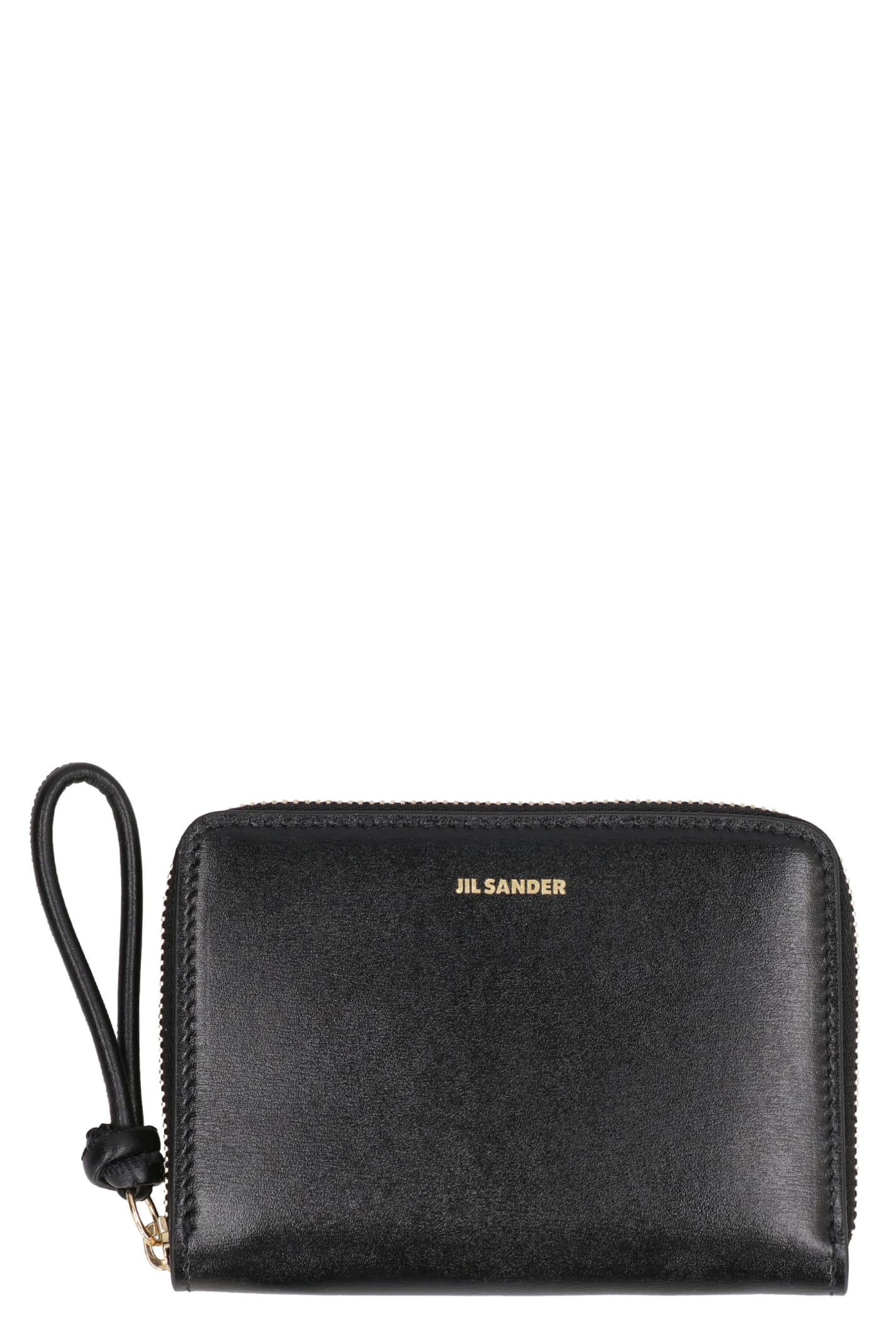Jil Sander Small Leather Wallet In Black