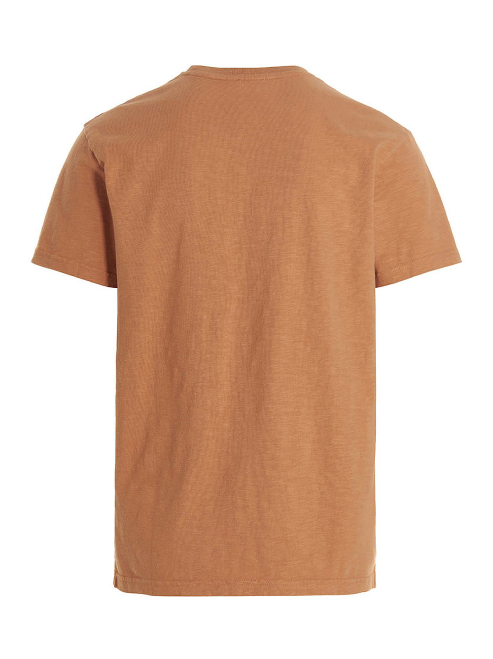 Shop Closed T-shirt Ricamo Logo In Orange