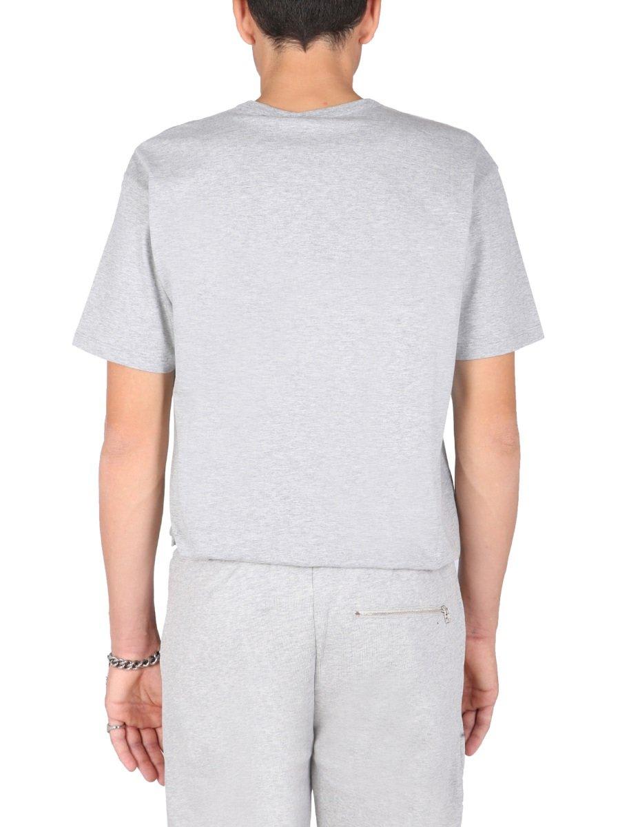 Shop Alexander Mcqueen Skull Printed Crewneck T-shirt In Grey