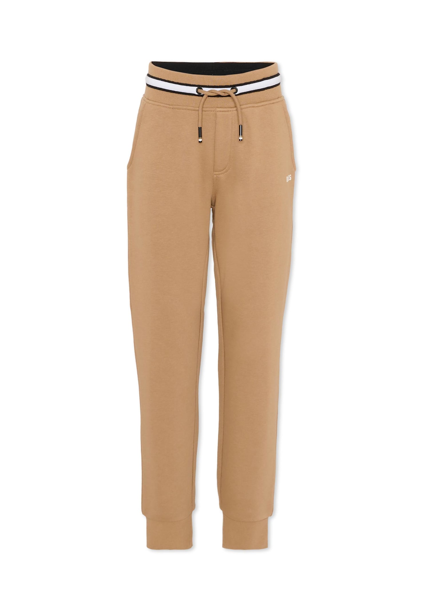 Hugo Boss Brown Trousers For Boy With Logo In Neutral
