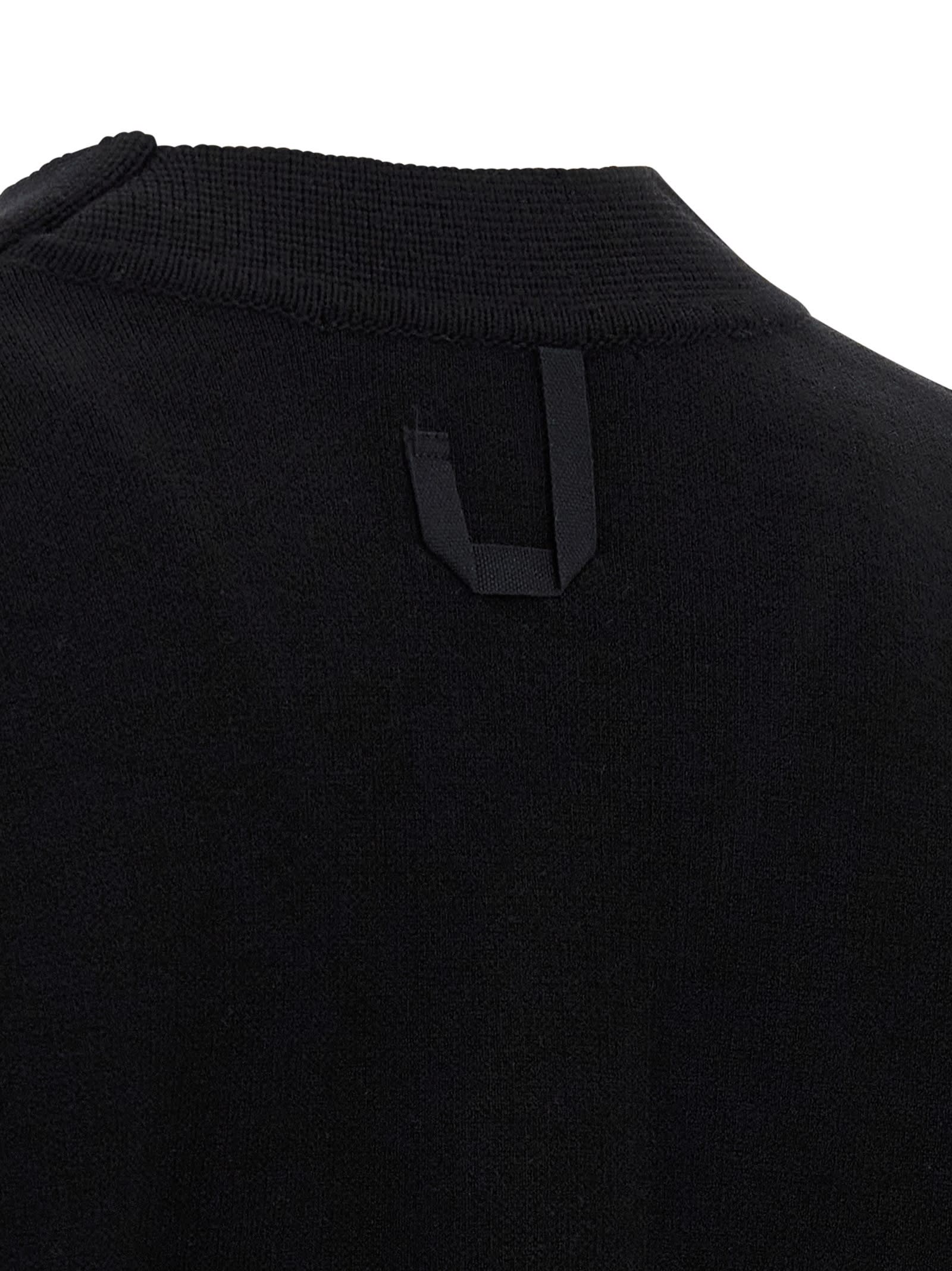 Jacquemus Le Cardigan Doppio Sweaters And Cardigans Black In Black