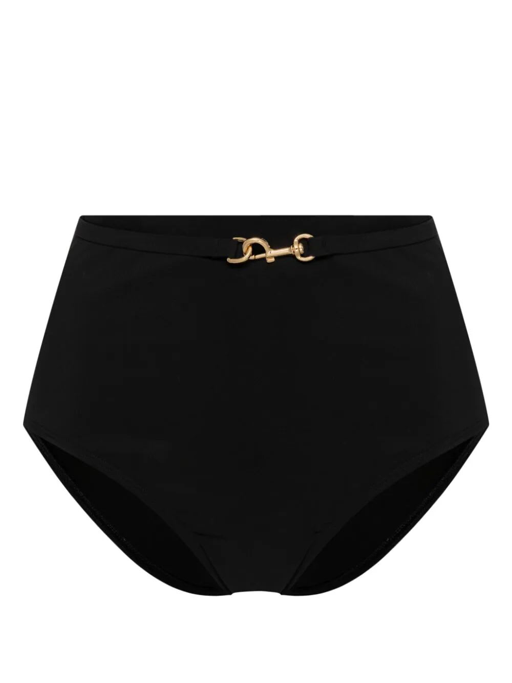 Shop Tory Burch Clip Bikini Bottom In Black