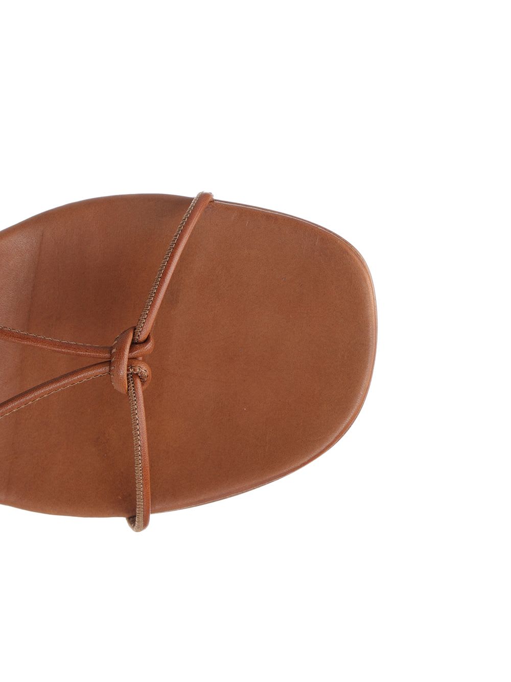 Shop Forte Forte Sandals With Tubolar Laces In Brown