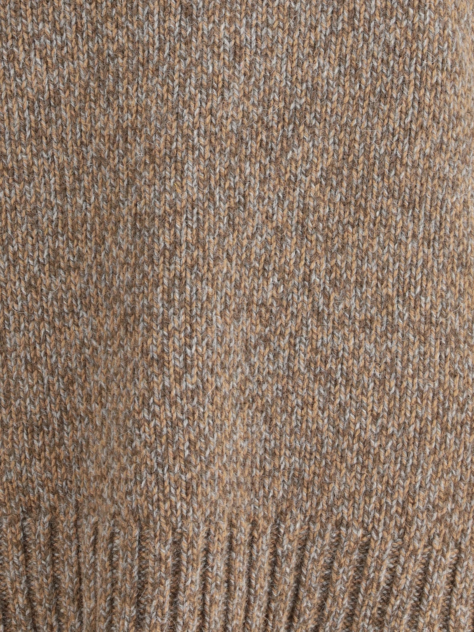 Aragona Crewneck Wool Sweater In Brown