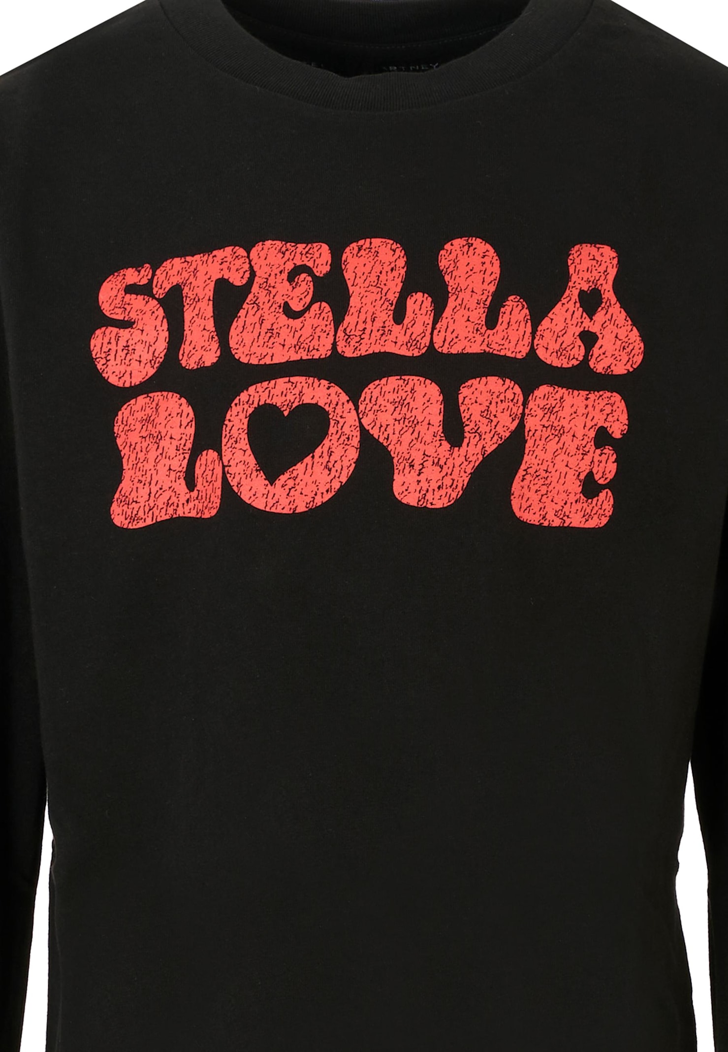 Stella Mccartney Black T-shirt For Girl With Logo In Black
