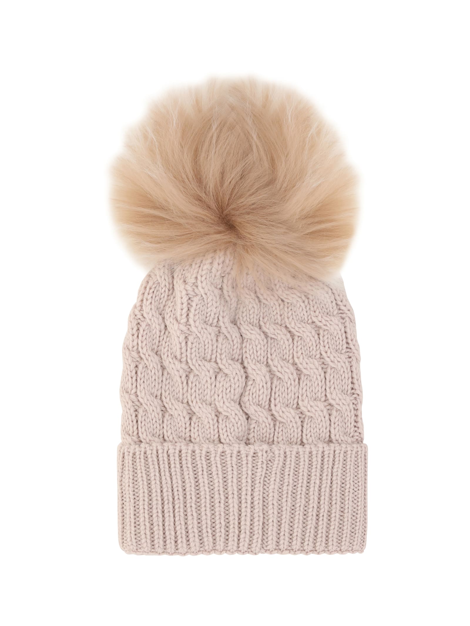 Shop Moncler Beanie Hat In Light Grey