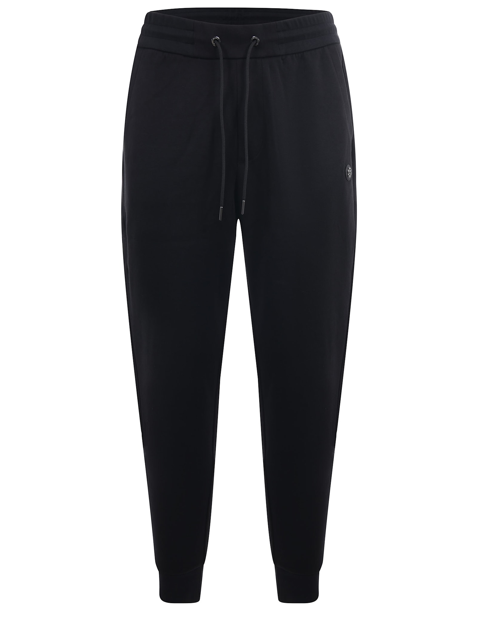 Shop Hugo Boss Boss Cotton Fleece Jogging Pants In Black