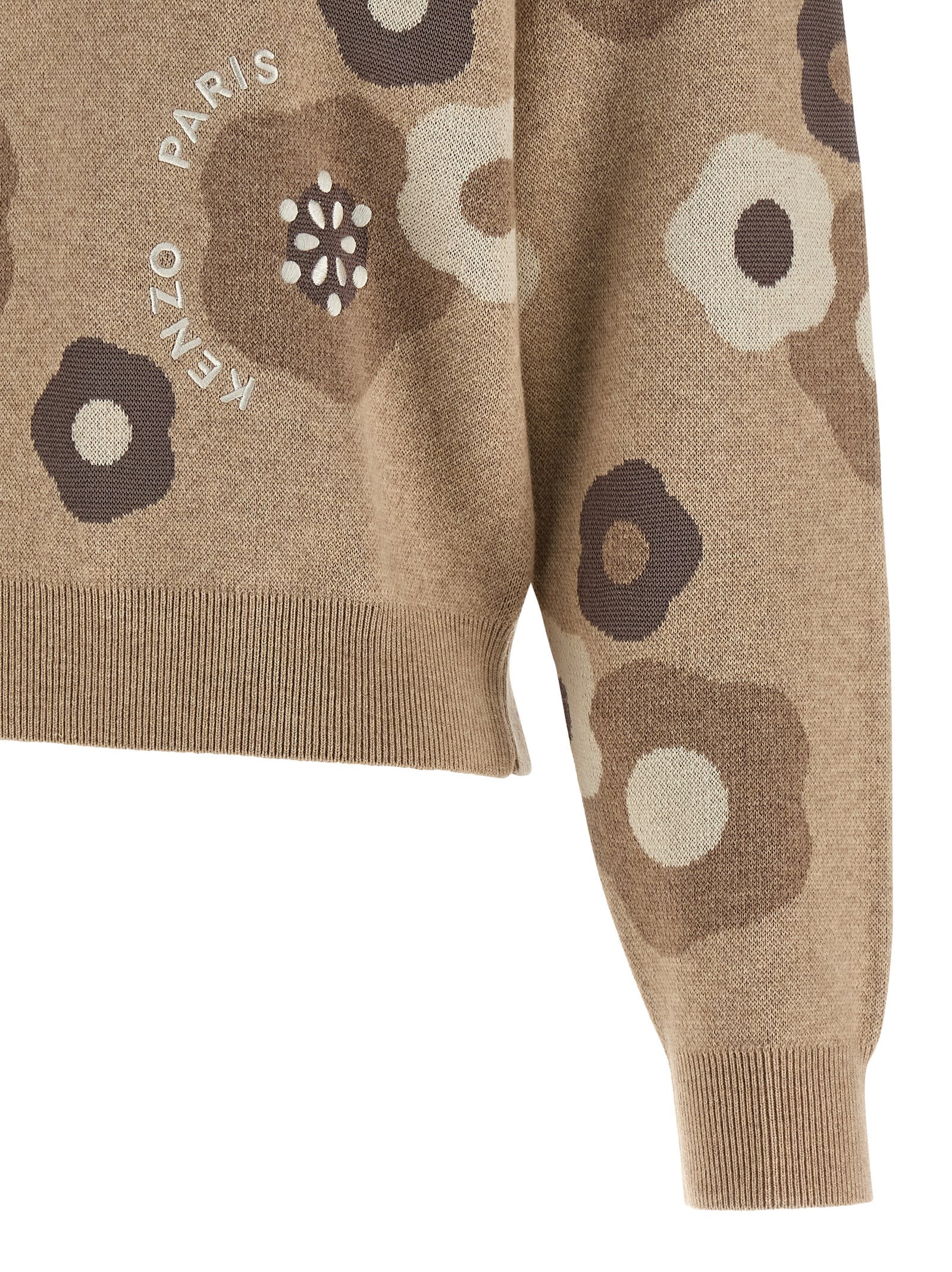 Kenzo Hana Dots Sweater In Brown