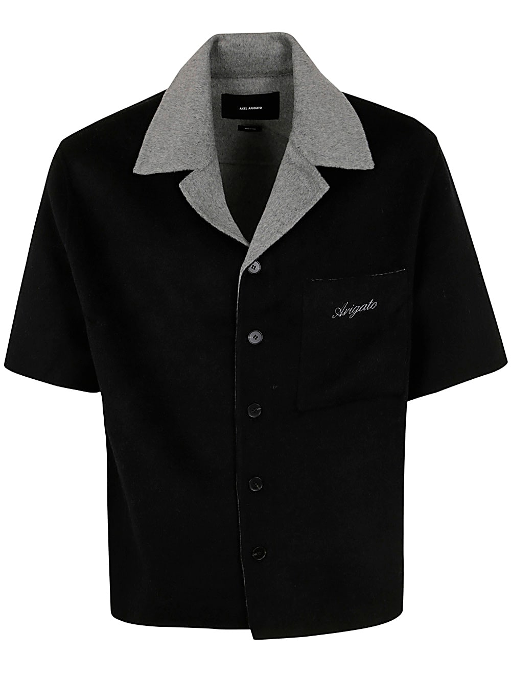 Shop Axel Arigato Holiday Shirt In Black