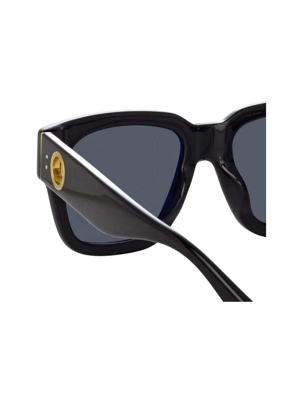 Shop Linda Farrow Amber - Black Sunglasses